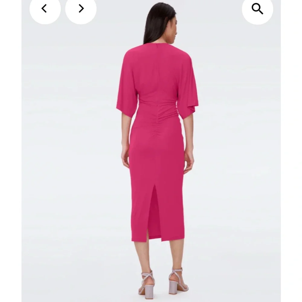 Diane Von Furstenburg Valerie Dress in Bright Berry Size Small NWT